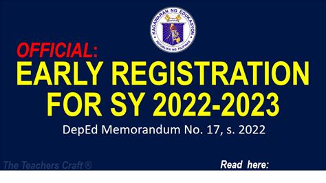 DM NO. 188,S. 2022 ONLINE REGISTRATION FOR SY 2022 .
